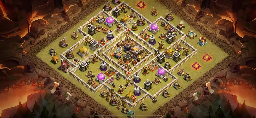 Layout Defense-Optimized TH11 War Coc Layout | Anti 3 Stars AR COC Attack