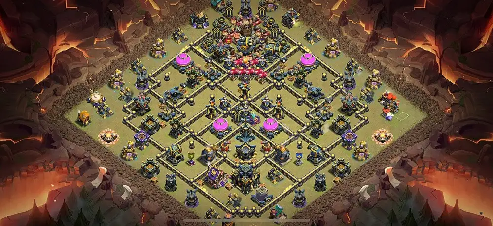 Layout Premium TH17 Defense Coc Layout | Anti 3 Stars War Base