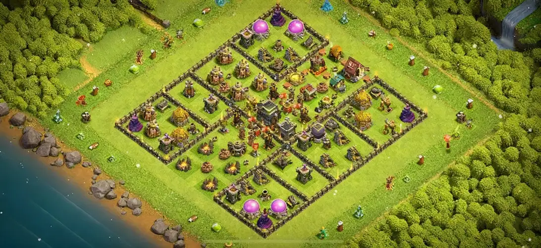 Layout Smartest TH9 Defense Coc Layout | Anti Everything Babylon City 