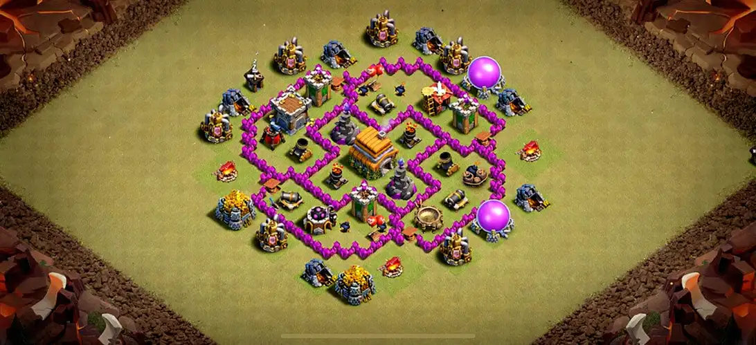 Layout Meta-Dominant TH6 War Coc Layout | Anti 3 Stars Yetimite