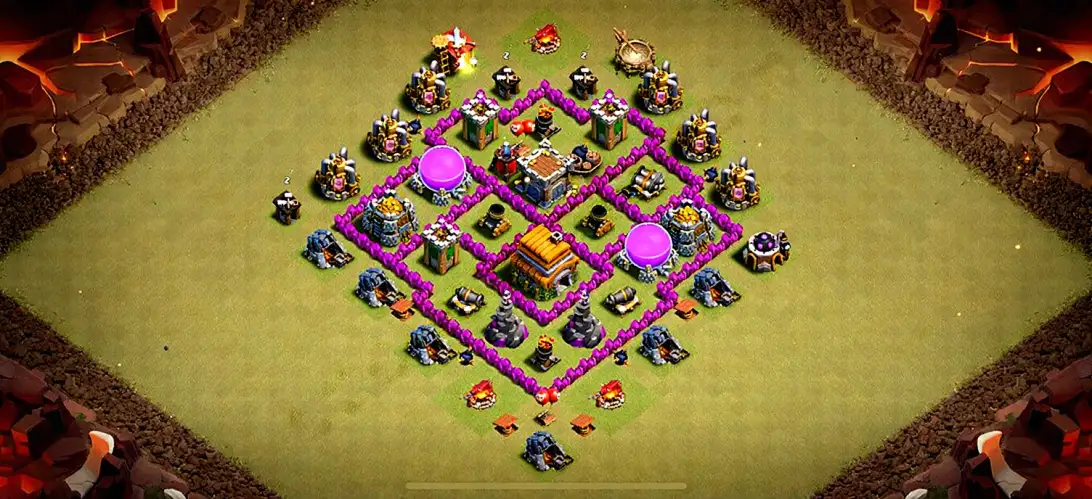 Layout Smart TH6 War Coc Layout | Anti 2 Stars C-Army