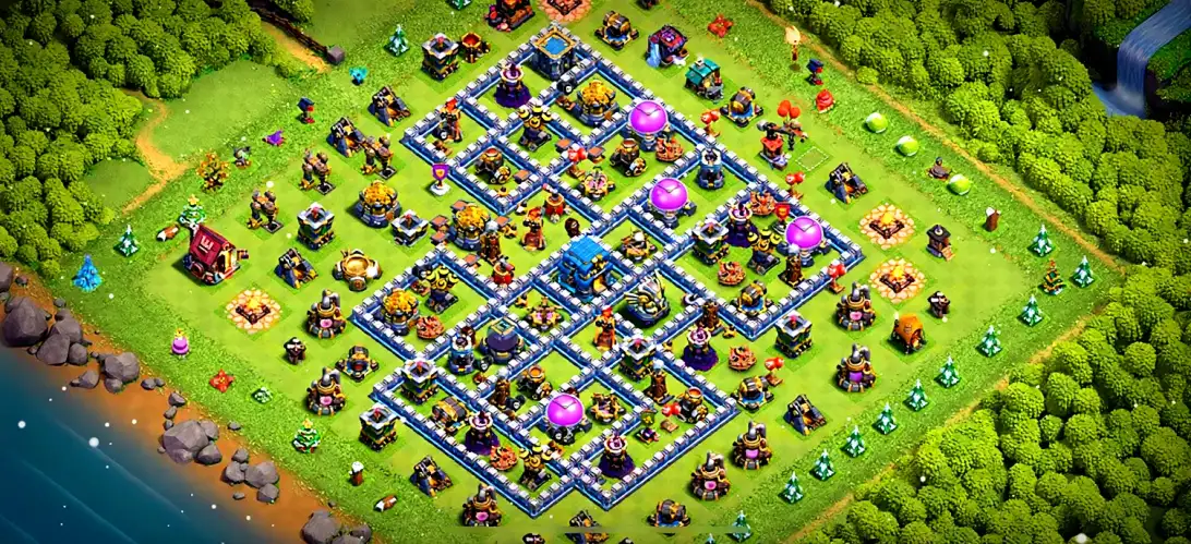 Layout Clean TH12 Defense Coc Layout | Hybrid GoWiWi killer