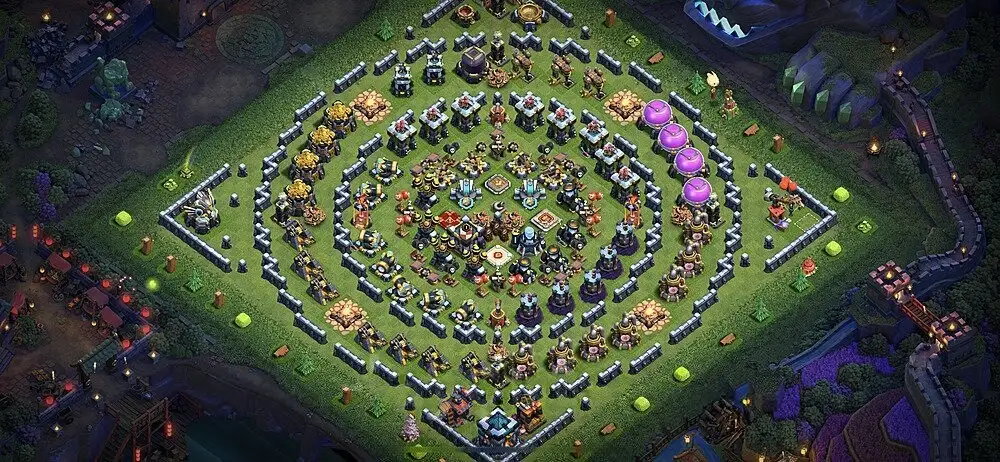 Layout Next-Level TH13 Troll / Funny Coc Layout | Circle 24