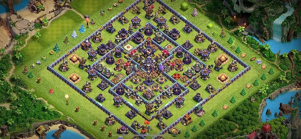 Layout Latest TH15 Farming Coc Layout | Anti Everything farmer home
