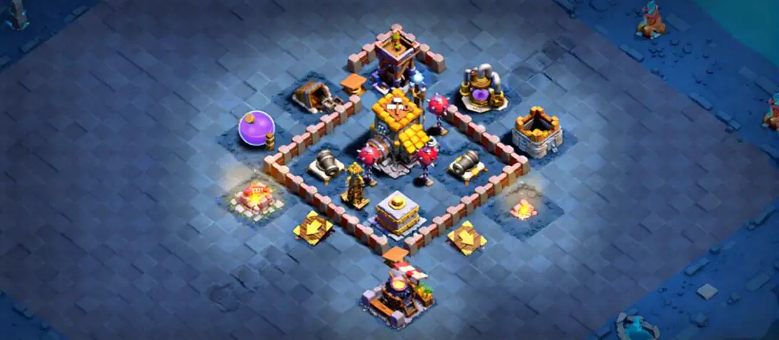 Layout Ultimate BH6 Coc Layout | night sky | **New 2026**