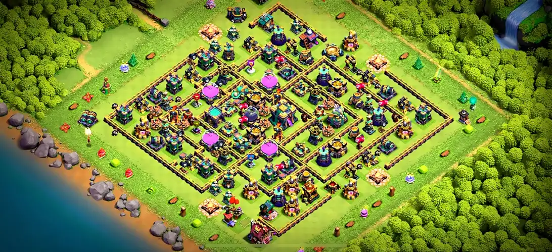 Layout Expert TH14 Farming Coc Layout | Anti Air / Electro Dragon USA best clans