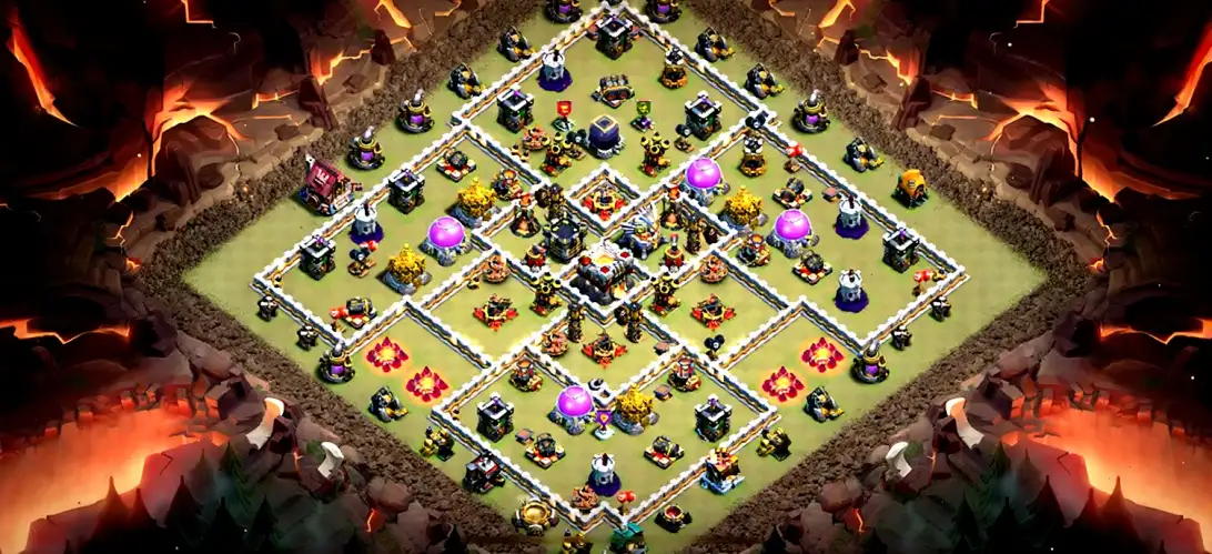 Layout Attack-Proof TH11 War Coc Layout | Anti 2 Stars Legends Preparations