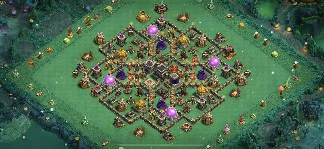 Layout Pro TH9 Farming Coc Layout | Anti Everything Peace Land