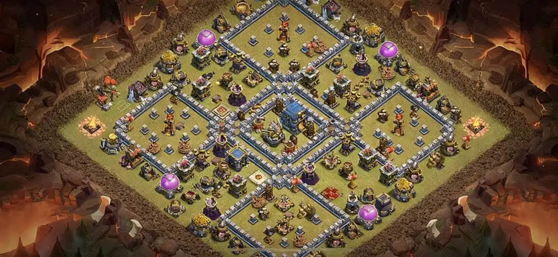Layout Meta-Dominant TH12 War Coc Layout | Anti Everything Majestic warrior 