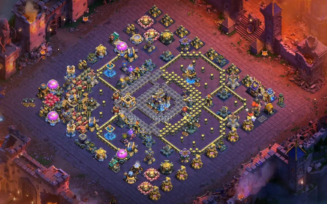 Layout Unique TH18 War Coc Layout | Legend League LL Mighty Blow