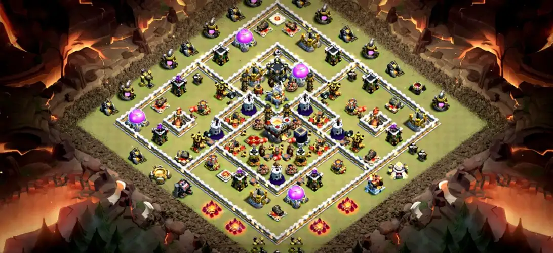 Layout Defense-Optimized TH11 War Coc Layout | Anti Air / Electro Dragon Space Shutter