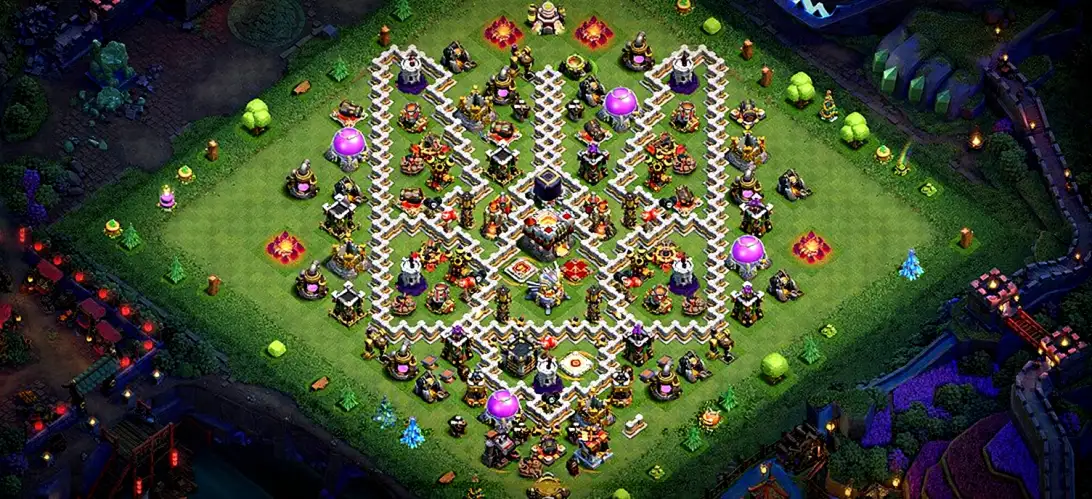 Layout Balanced TH11 Defense Coc Layout | Anti 2 Stars Kama hawk 