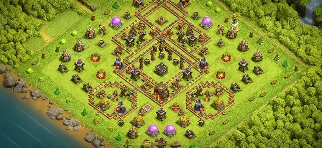 Layout Farm-Safe TH10 Defense Coc Layout | Anti 3 Stars King of Kings