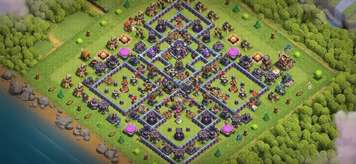Custom TH15 Defense Coc Layout | Anti 3 Stars War Emperor