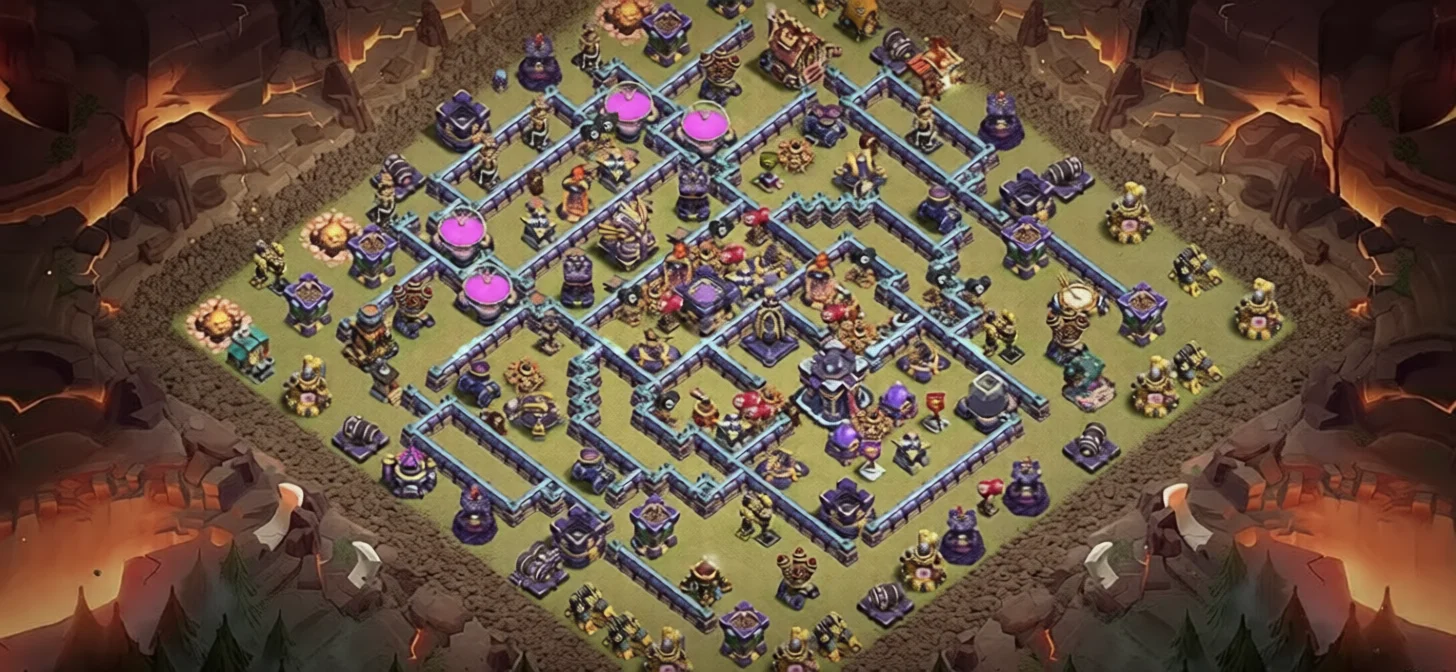 Dominant TH15 Defense Coc Layout | Anti Everything Iron Guardian