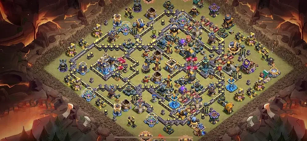Reliable TH18 Defense Coc Layout | Hybrid Titan Eternal