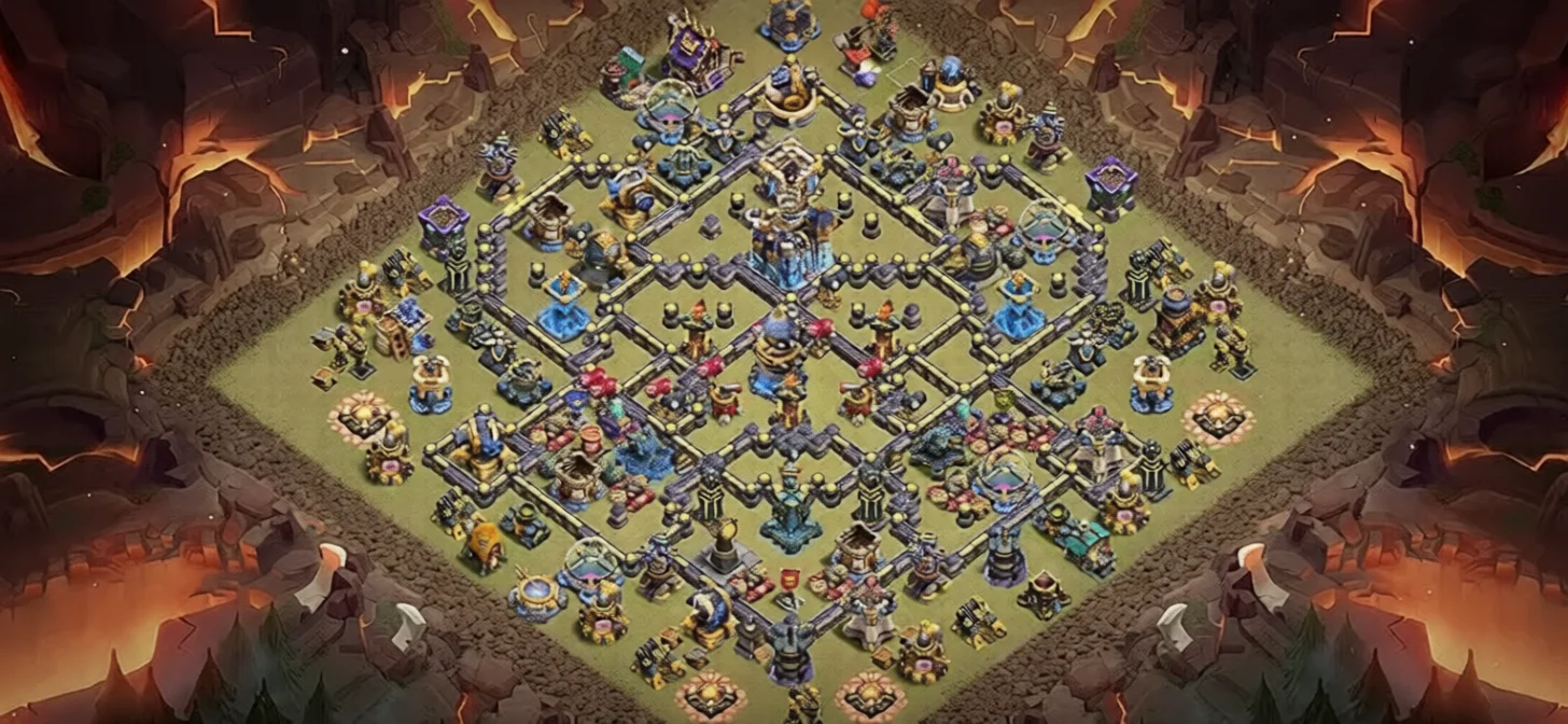 Clean TH18 Defense Coc Layout | Legend League Apex Citadel