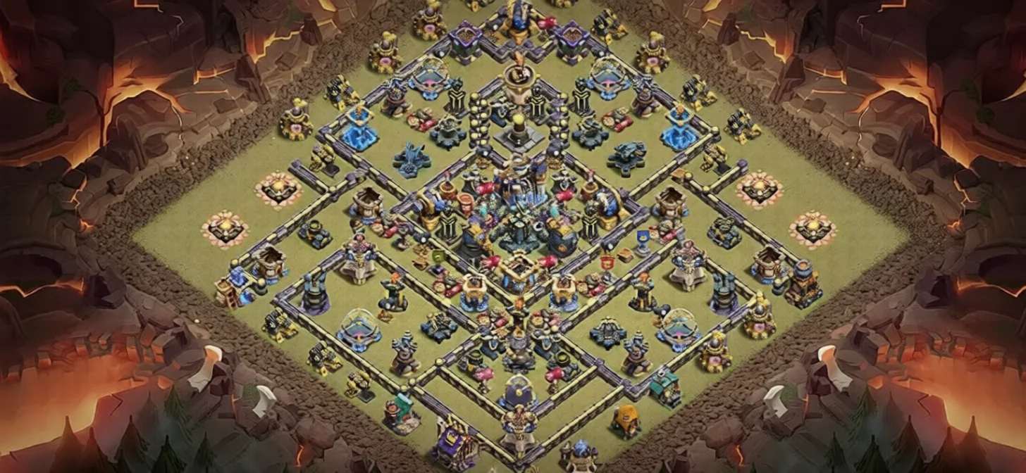 TH18 War Coc Layout | Anti Electro Dragon Shadow Fortress X