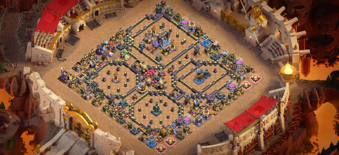 Trusted TH18 War Coc Layout | Anti Air / Electro Dragon Elite Legendary Village