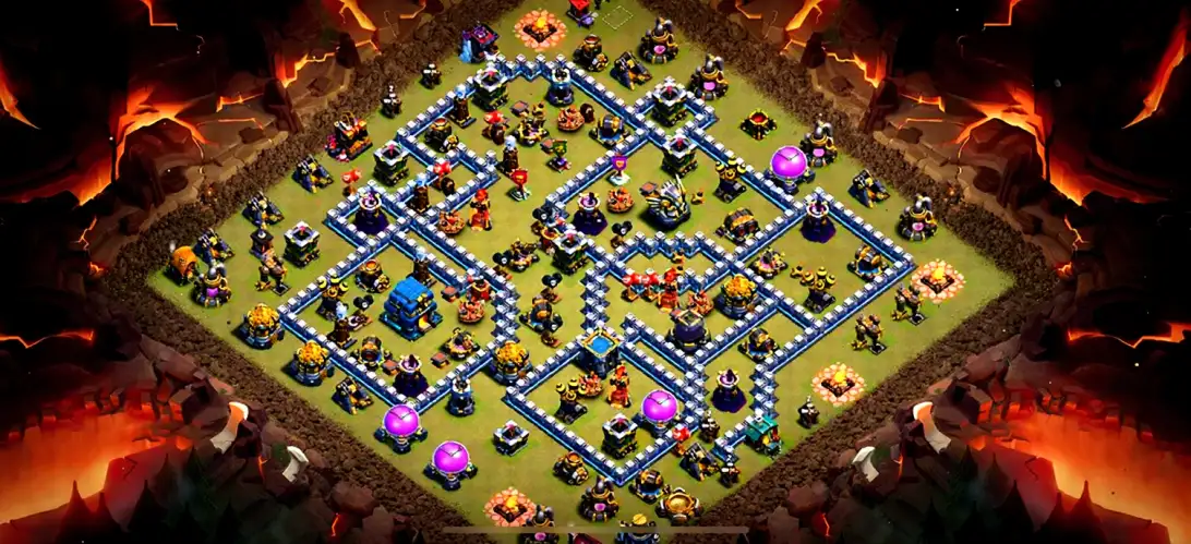Layout Push-Ready TH12 War Coc Layout | Anti 3 Stars BattleMax