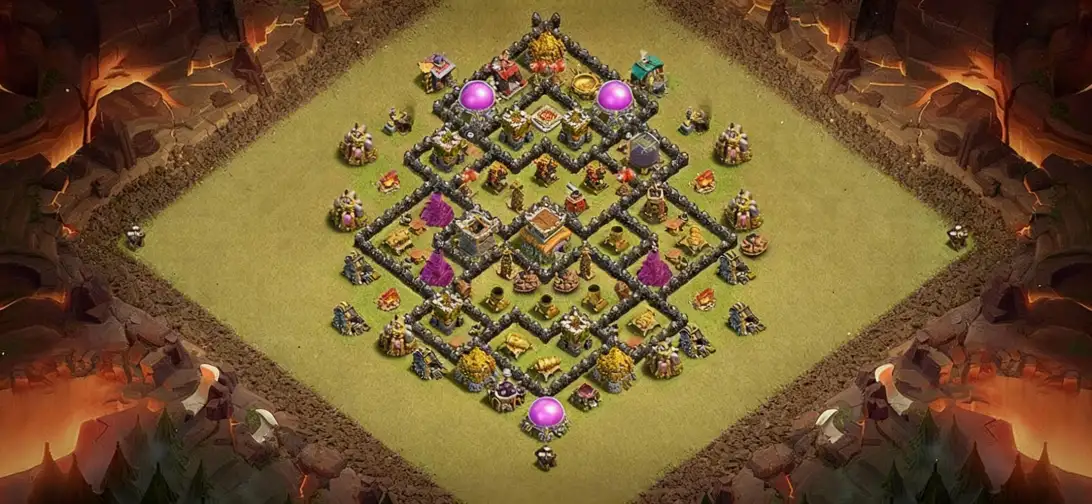 Layout Creative TH8 War Coc Layout | Anti 3 Stars Arrow Dynamics