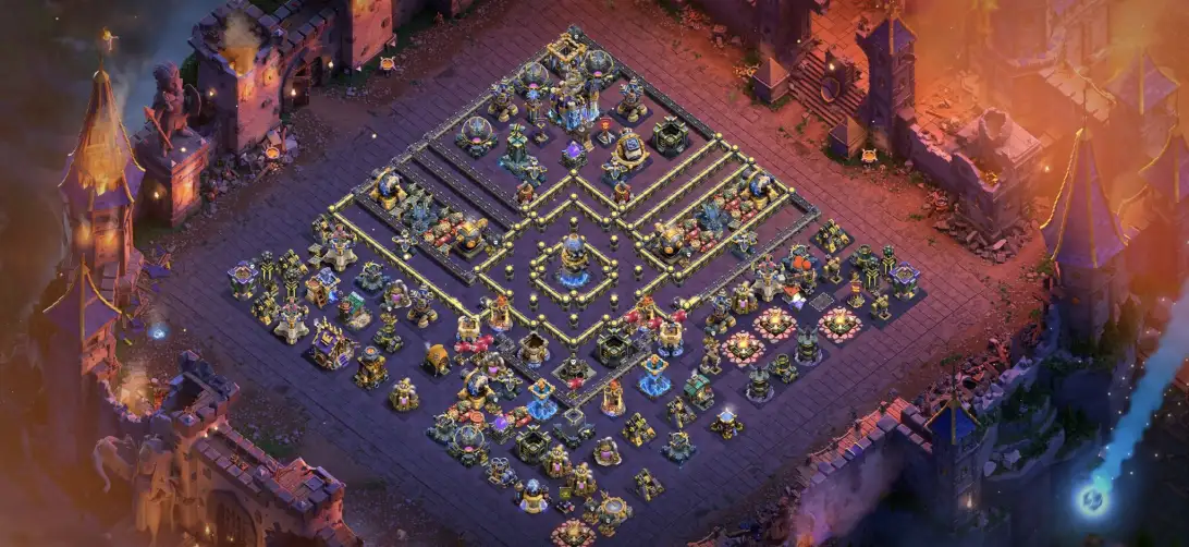 War-Ready TH18 War Coc Layout | Hybrid golem LL 2026