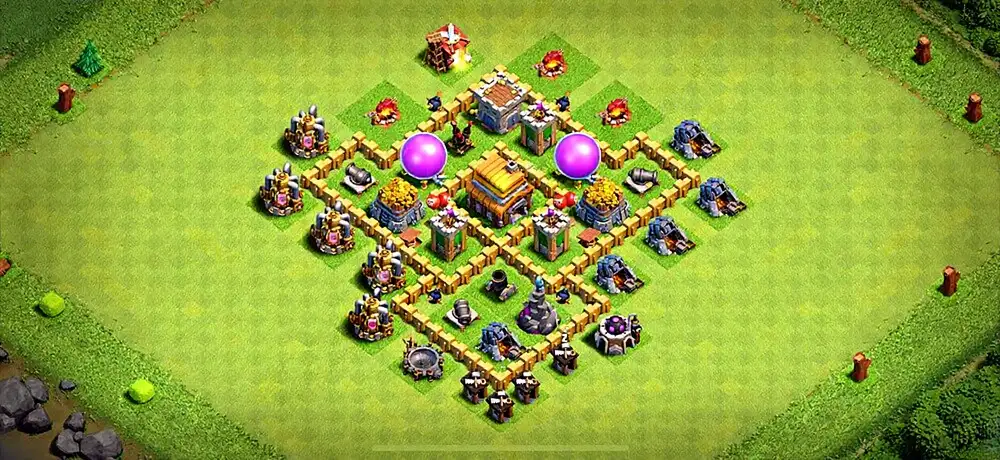 Layout Recommended TH5 Farming Coc Layout | Anti Air newborn
