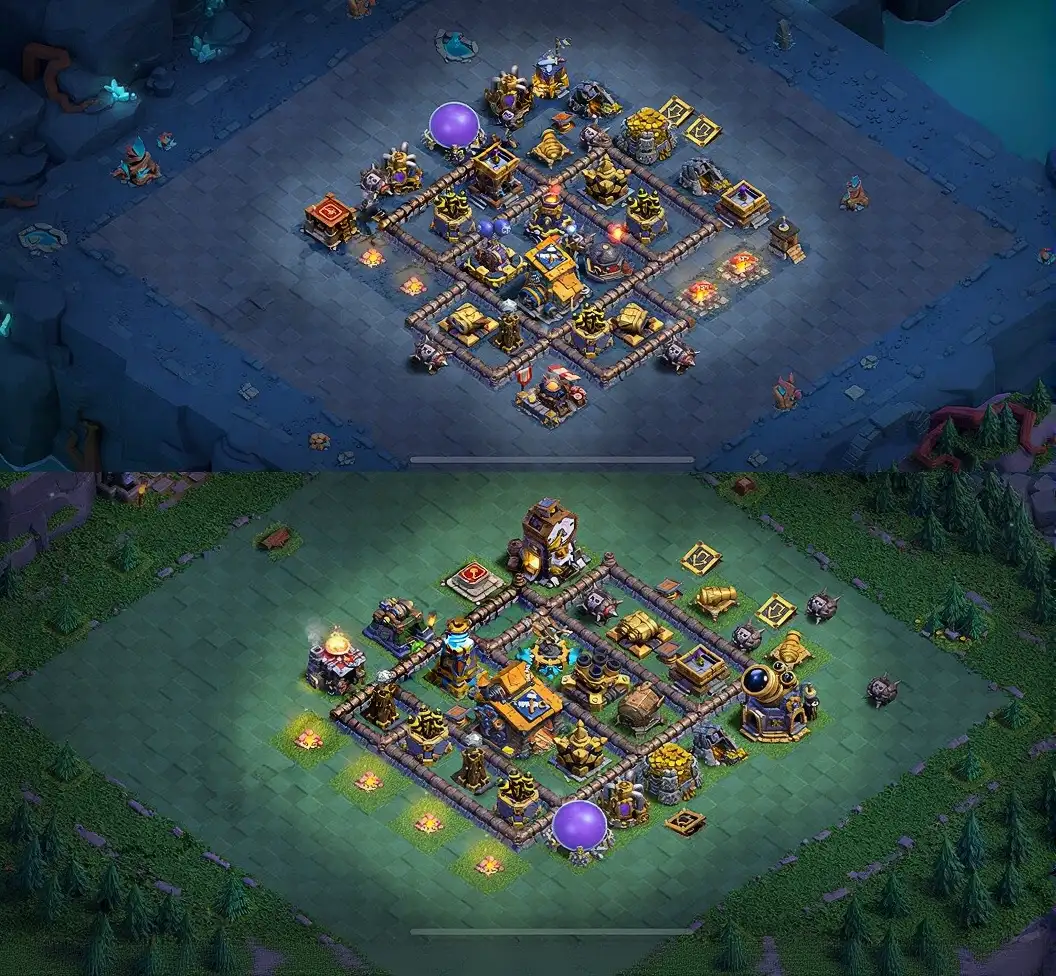 Layout Best BH10 Coc Layout | black crow | Defense | Anti 3 star